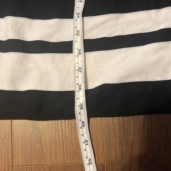 Talbots SP fit and flare A Line black and white sleeveless dress - Picture 8 of 12